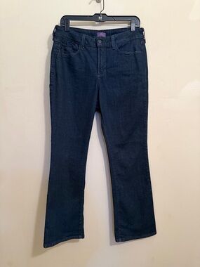 NYDJ Bootcut Jeans Size 12P Petite Dark Wash Lift Tuck Technology Stretch Denim